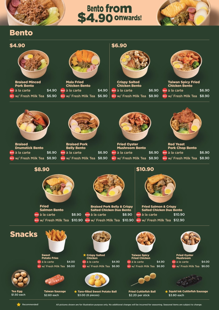 Milksha Menu